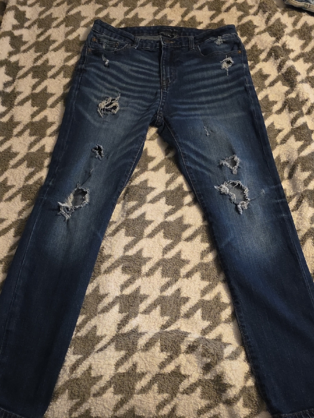 Aeropostale Men's Super Skinny Riped Jean Size 34x32